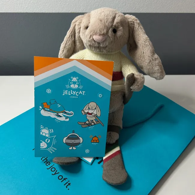 Bashful Bunny Gold Medal Ski Jellycat Giveaway