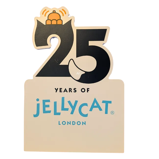 Jellycat 25 Years Retail Sign