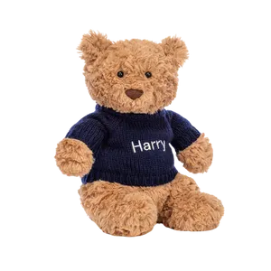 Bartholomew Bear with Personalised Navy Jumper