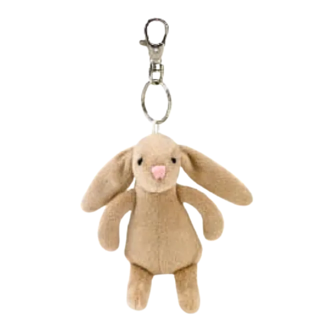 Bashful Beige Bunny Keyring