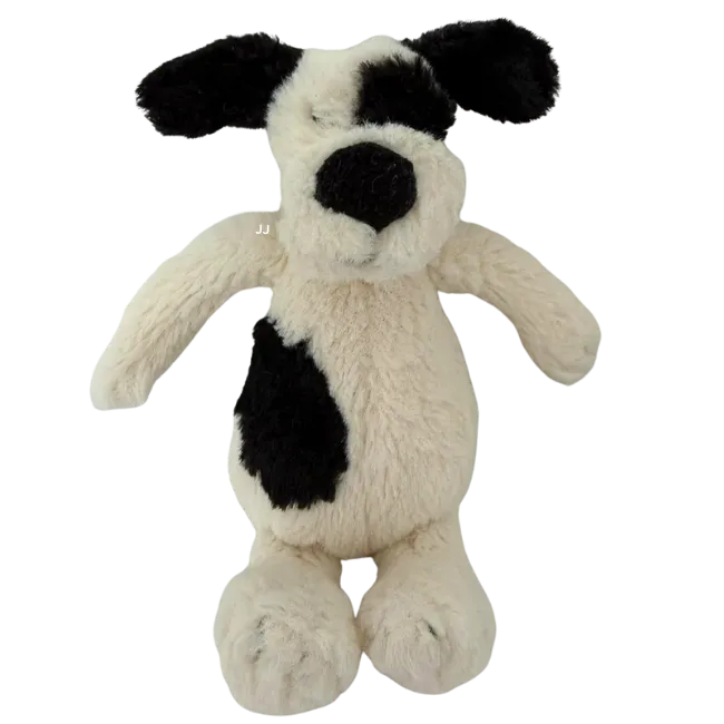 Bashful Black & Cream Puppy - Tiny Jellycat