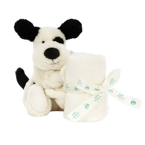 Bashful Black & Cream Puppy Soother