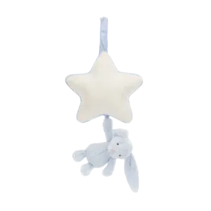 Bashful Bunny Musical Pull - Baby Blue