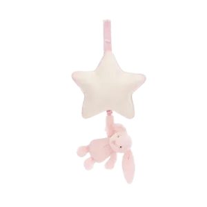 Bashful Bunny Musical Pull - baby Pink