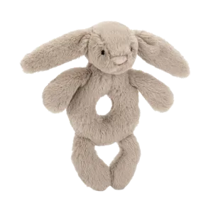 Bashful Bunny Ring Rattle - Beige