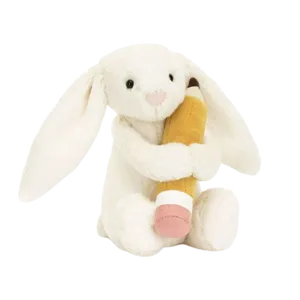  Bashful Bunny with Pencil ぬいぐるみ Bashful Bunny with Pencil - Official Jellycat
