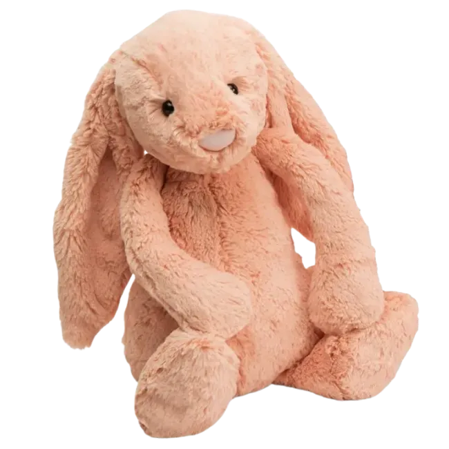 Bashful Peach Bunny - Huge