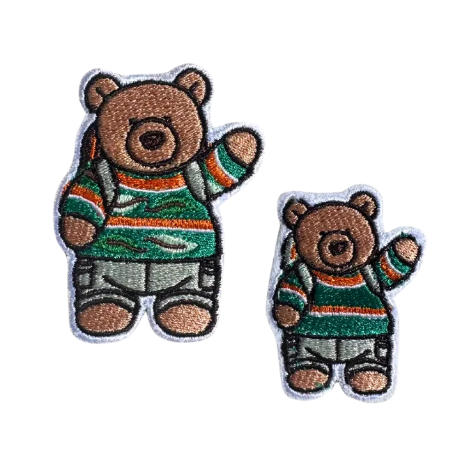 Camp Jellycat Bartholomew Bear Hiking Outfit Patches