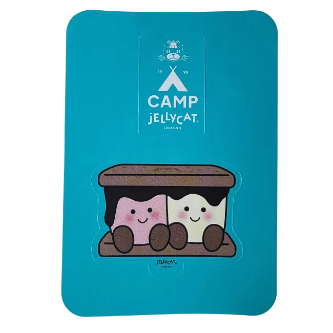 Camp Jellycat Amuseables S’mores Sticker