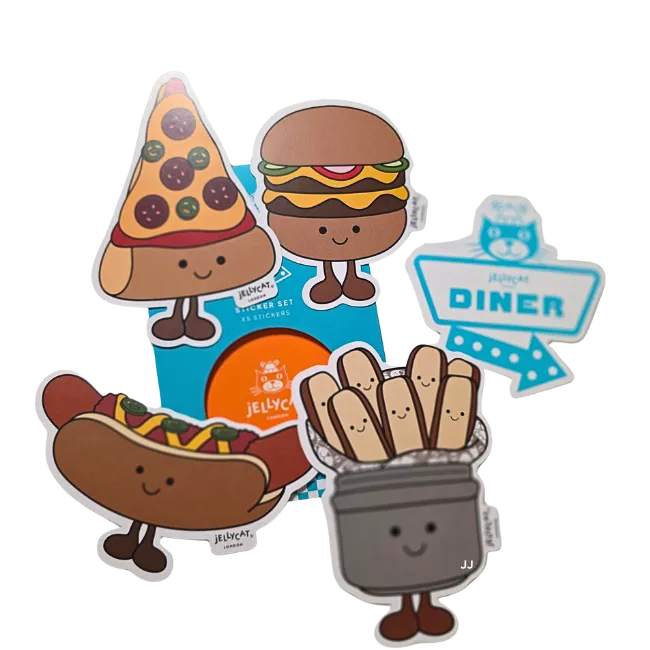 Jellycat Diner Stickers 2026