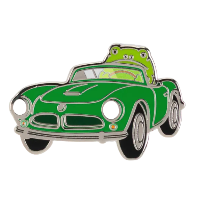 Emerald Racer Pin Badge