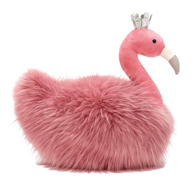 Fancy Flamingo Fluffy Cushion