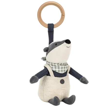 Little Rambler Badger Rattle Jellycat