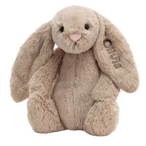 Personalised Bashful Beige Bunny Medium