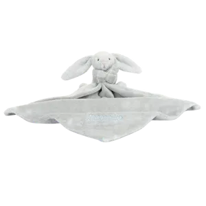 Personalised Bashful Silver Bunny Soother