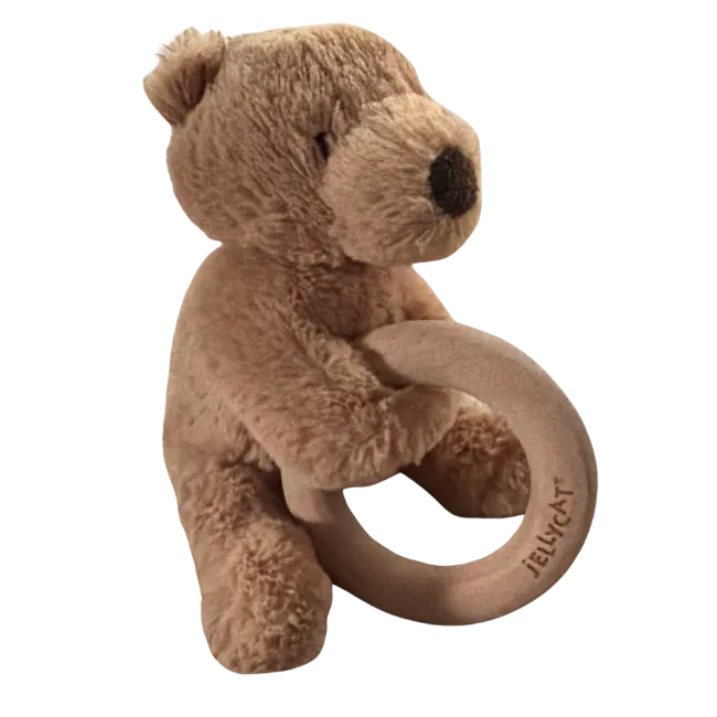 Shooshu Bear Wooden Teething Ring