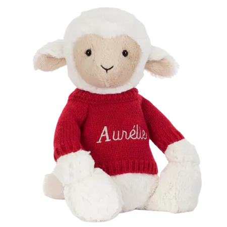 Skipson Lamb with Personalised Red Jumper