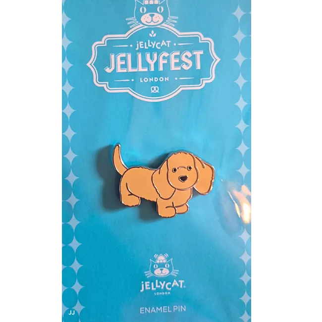 Pecanine Sausage Dog Pin Badge